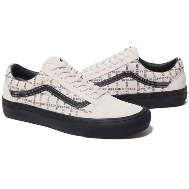 Supreme Vans Old Skool Pro White 27.5cm商品本体納品書状態