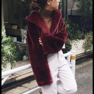 アメリヴィンテージ(Ameri VINTAGE)の♡ameri vintage♡ BOA SHAWL COLLAR JACKET(毛皮/ファーコート)