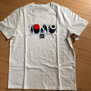 ギャップ(GAP)のラスト1点！新品★ Lサイズ　gap メンズ　Tシャツ　tokyo ロゴ　白色(Tシャツ/カットソー(半袖/袖なし))