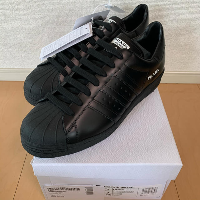 adidas(アディダス)の27.5cm adidas PRADA superstar スーパースター 黒 メンズの靴/シューズ(スニーカー)の商品写真