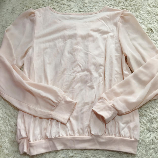 Feroux(フェルゥ)のTシャツ　可愛い　ブラウス　ピンク　ふりふり レディースのトップス(Tシャツ(半袖/袖なし))の商品写真