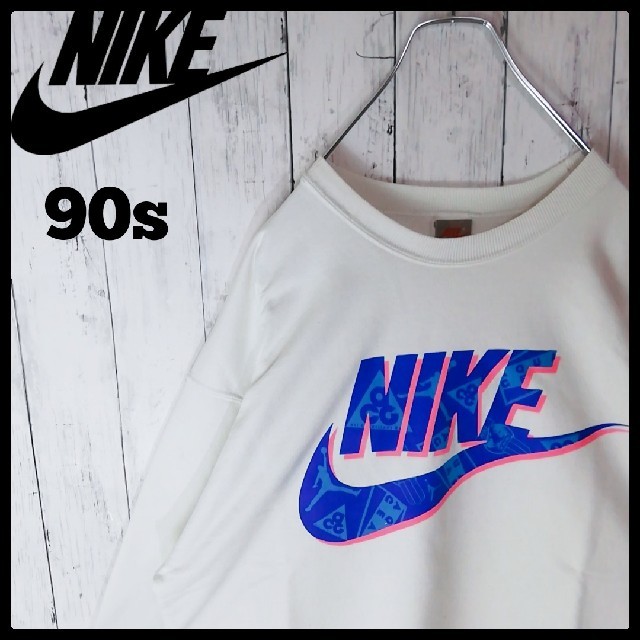 NIKE(ナイキ)の【90s】【ナイキ/acg】【銀タグ】【ビッグロゴ】【トレーナー】【サイズL】 メンズのトップス(スウェット)の商品写真