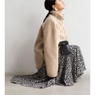 スナイデル(SNIDEL)の【SNIDEL】スキッパーボアプルオーバー【美品】(その他)