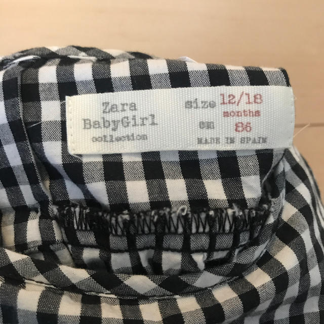ZARA KIDS(ザラキッズ)のZARA Baby ギンガムチェックブラウス キッズ/ベビー/マタニティのベビー服(~85cm)(シャツ/カットソー)の商品写真