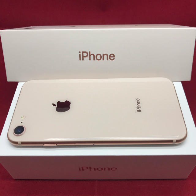 Apple ゴールド 電池交換済の通販 by une pomme｜アップルならラクマ - SIMフリー iPhone8 64GB 得価人気