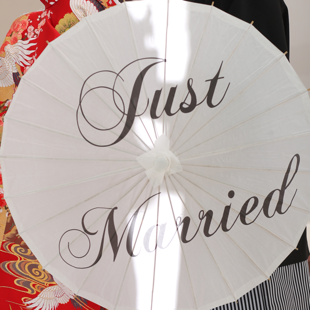 結婚式♡和傘☆番傘☆Just Married☆ ハンドメイドのウェディング(その他)の商品写真