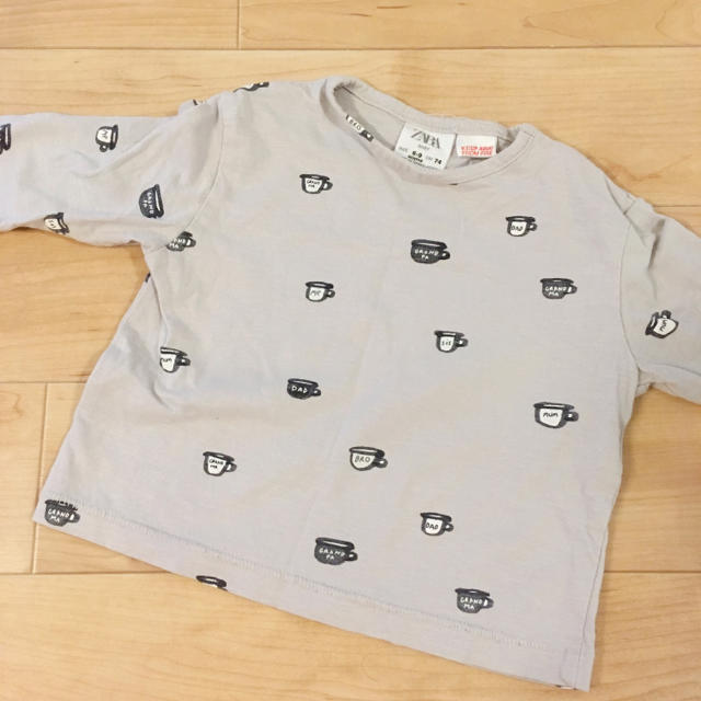 ZARA KIDS(ザラキッズ)のザラベビー ロンティー パンツ 74 キッズ/ベビー/マタニティのベビー服(~85cm)(シャツ/カットソー)の商品写真