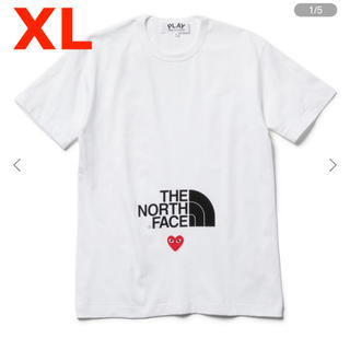 コムデギャルソン(COMME des GARCONS)のPLAY × THE NORTH FACE tシャツ CDG ギャルソン XL(Tシャツ/カットソー(半袖/袖なし))
