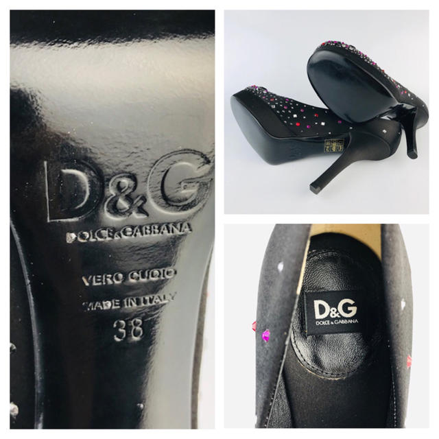 新品未使用!定価9万円⭐︎D&G サテン地 ラインストーン 新品未使用!定価9万円⭐︎D&G サテン地 ラインストーン