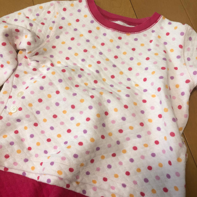 UNIQLO(ユニクロ)のキルティングパジャマ*ユニクロ キッズ/ベビー/マタニティのキッズ服女の子用(90cm~)(パジャマ)の商品写真