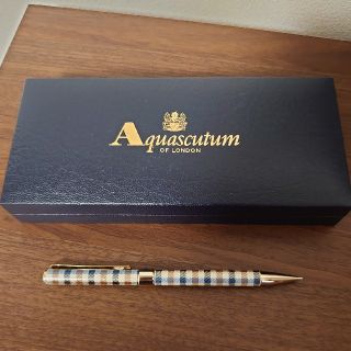 アクアスキュータム(AQUA SCUTUM)の(未使用/匿名配送)AQUA SCUTUMシャーペン チェック(ペン/マーカー)