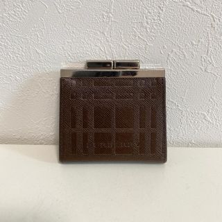 バーバリー(BURBERRY)のBurberry/バーバリー　エンボスチェック レザー ガマ口 コインケース(コインケース)