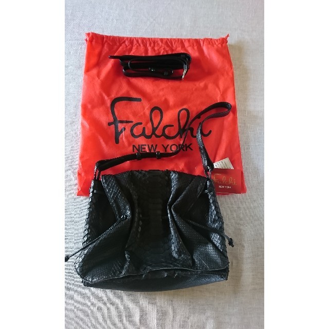 falchi New York(ファルチニューヨーク)のカルロス ファルチ パイソン サッチェル 2way ショルダーバッグ 新品未使用 レディースのバッグ(ショルダーバッグ)の商品写真