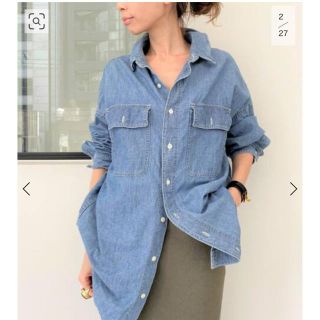 アパルトモンドゥーズィエムクラス(L'Appartement DEUXIEME CLASSE)のL'Appartement REMI RELIEF Chambray シャツ(シャツ/ブラウス(長袖/七分))