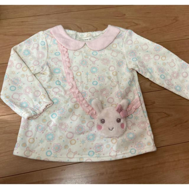 coeur a coeur(クーラクール)のクーラクール 冬物 トレーナー 95 キッズ/ベビー/マタニティのキッズ服女の子用(90cm~)(Tシャツ/カットソー)の商品写真