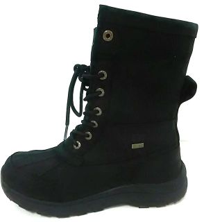 アグ(UGG)のアグ ブーツ レディース 1018344 黒 レザー(ブーツ)