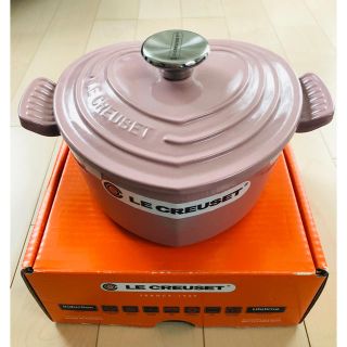 ルクルーゼ(LE CREUSET)の【数量限定完売カラー】ル・クルーゼ アンティークローズ　ハート型 鍋 18cm(鍋/フライパン)