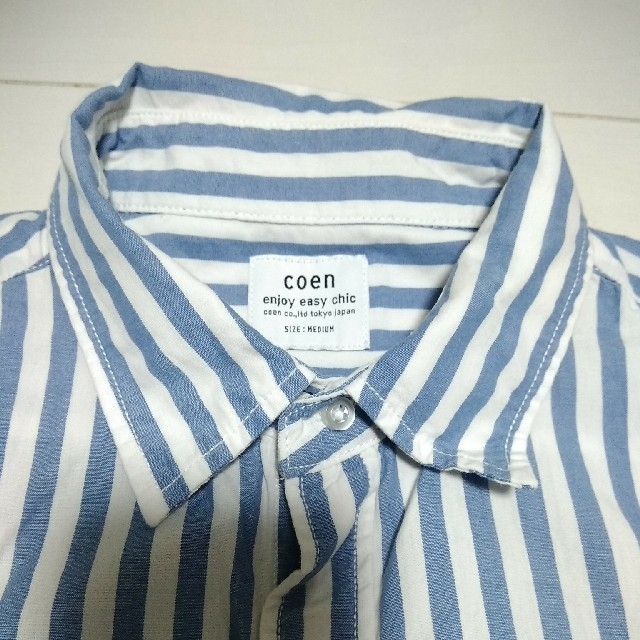 coen(コーエン)のcoen　ストライプシャツ レディースのトップス(シャツ/ブラウス(長袖/七分))の商品写真