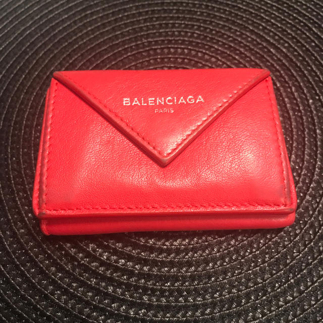 BALENCIAGA バレンシアガ 財布 ペーパーミニウォレット ネイビー