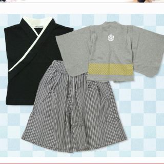 袴風　3点セット　110センチ(和服/着物)