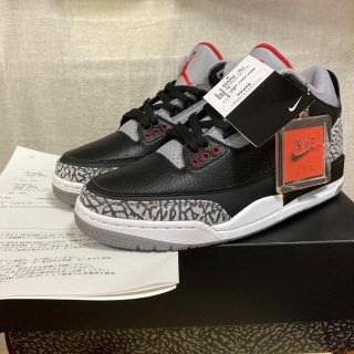 ナイキ(NIKE)の[新品]air jordan3 og black cement(スニーカー)