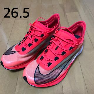 ナイキ(NIKE)のズームフライ3  レッド26.5(シューズ)