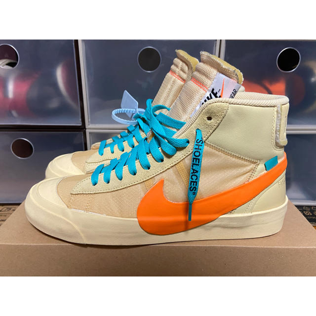 素晴らしい外見 NIKE 27cm mid blazer off-white Nike - スニーカー