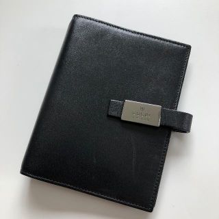 グッチ(Gucci)のGUCCI グッチ システム手帳 カバー ブラック(手帳)