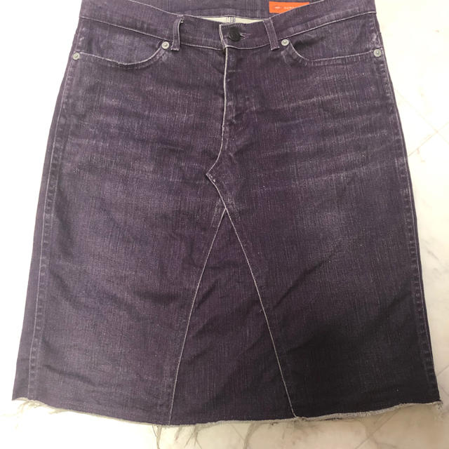JOHNBULL(ジョンブル)のDungarees デニムスカート　パープル レディースのスカート(ひざ丈スカート)の商品写真