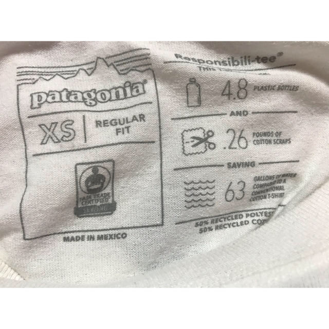 patagonia(パタゴニア)のPatagonia 白T  レディースのトップス(Tシャツ(半袖/袖なし))の商品写真