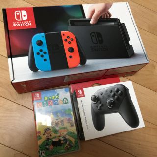 ニンテンドースイッチ(Nintendo Switch)のニンテンドースイッチ本体・コントローラー・あつまれどうぶつの森(家庭用ゲーム機本体)