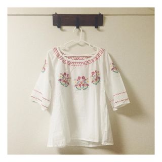 フラワー(flower)のused 刺繍ブラウス(シャツ/ブラウス(長袖/七分))