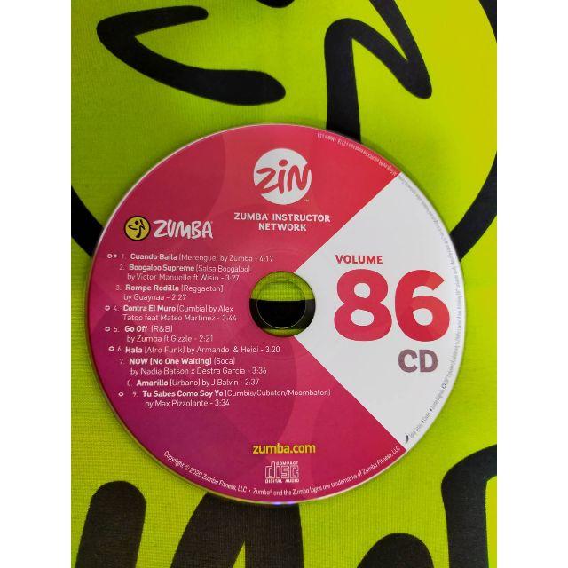 Zumba(ズンバ)の希少品　ZUMBA　ズンバ　ZIN86　CD＆DVD　インストラクター専用 エンタメ/ホビーのDVD/ブルーレイ(スポーツ/フィットネス)の商品写真