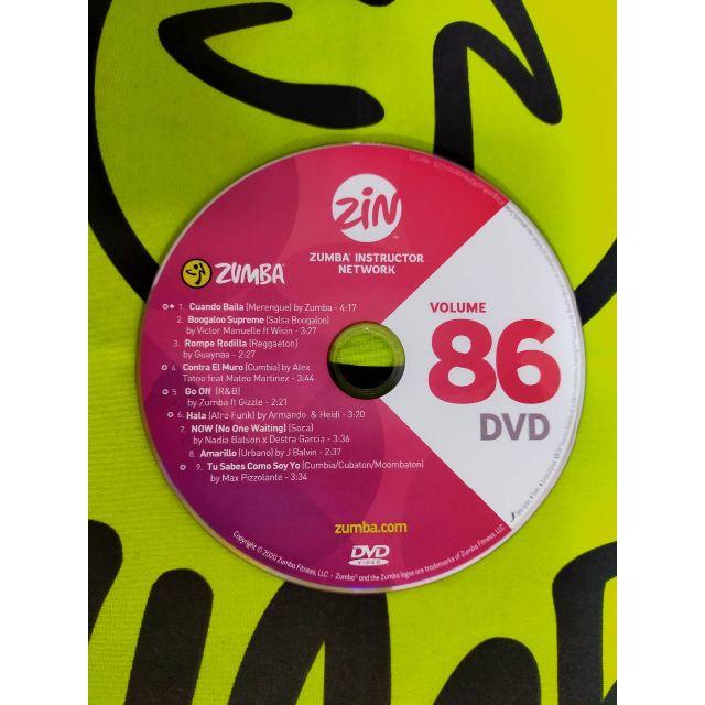 希少品　ZUMBA　ズンバ　ZIN86　CD＆DVD　インストラクター専用