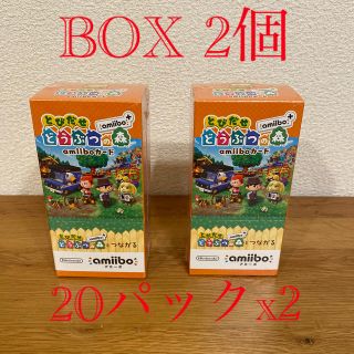 ニンテンドウ(任天堂)のとびだせ どうぶつの森amiibo+ amiiboカード　アミーボ　2BOX(カード)