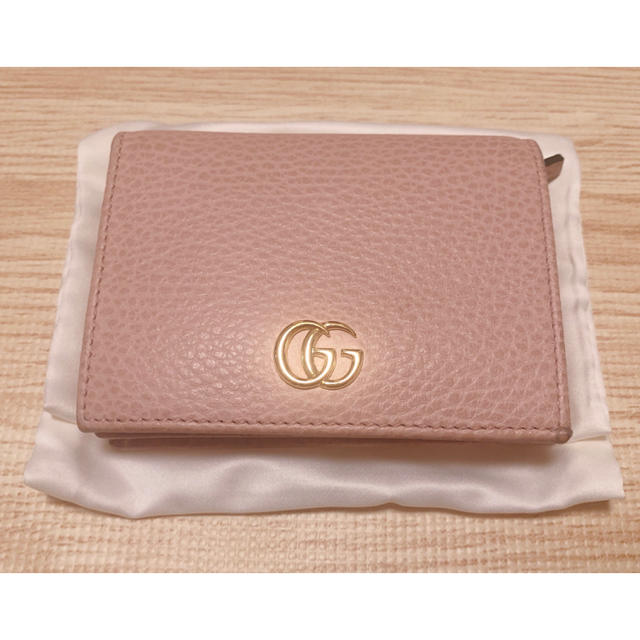 【お買得】GUCCI グッチ プチ マーモント レザー カードケース 箱付き