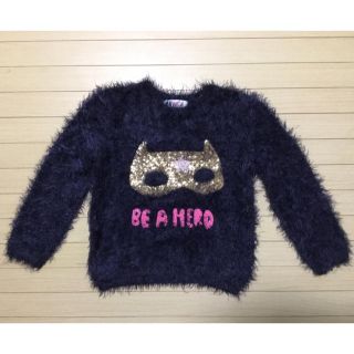 エイチアンドエム(H&M)の美品　H &M キッズ　トップス　子供服　シャギーニット　110(ニット)