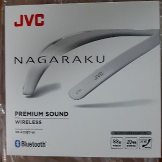 ケンウッド(KENWOOD)の新品未使用　JVC　ウェアラブルワイヤレススピーカー　SP-A10BT-W(ヘッドフォン/イヤフォン)