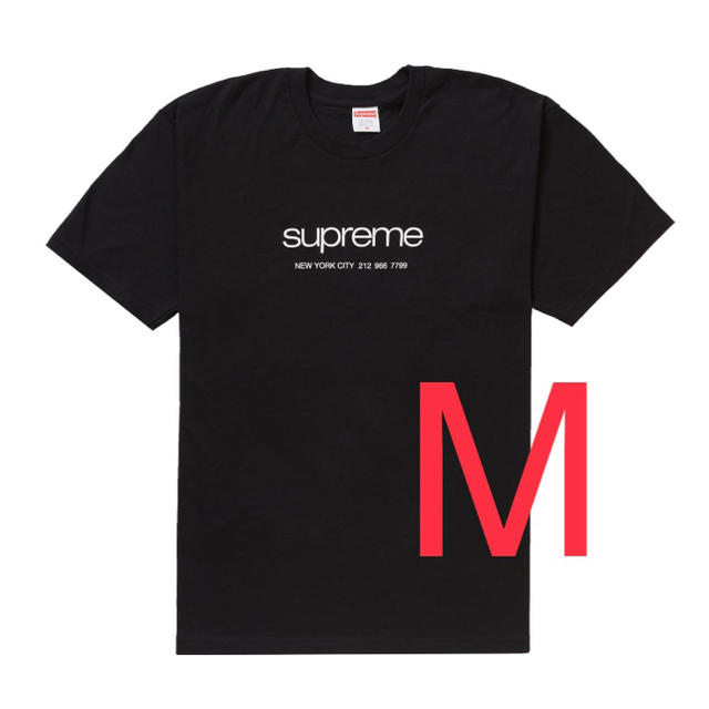 【supreme】shop tee 黒 Mサイズ