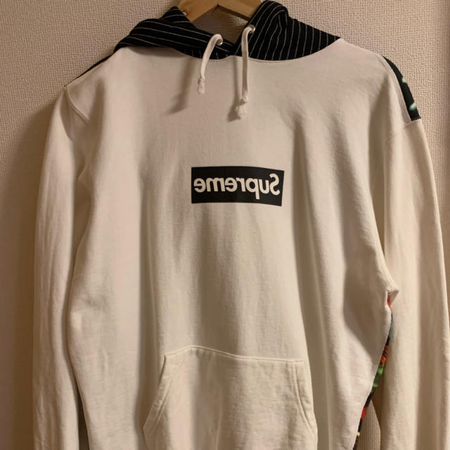 パーカーsupreme comme des garcons box logo