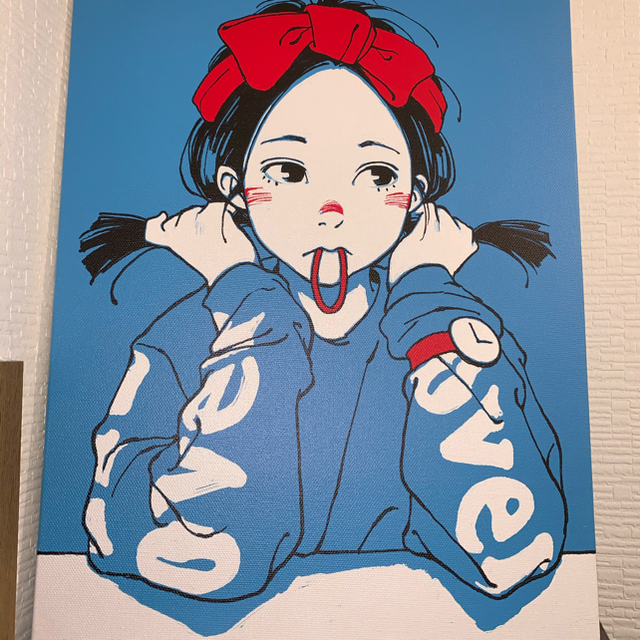 OVER PRINT 版画 作品 限定 キャンバス 木板 古塔つみ 古塔ツミ 限定版