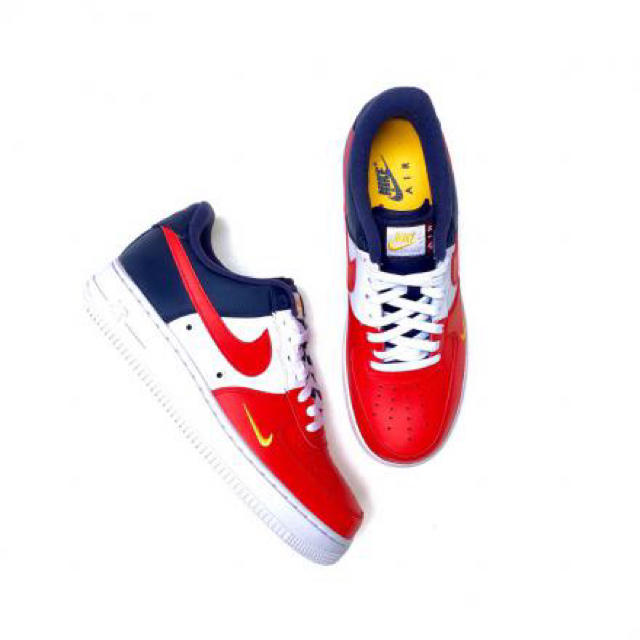 NIKE AIR FORCE 1 LOW RED/NAV/WHT 26.0cm
