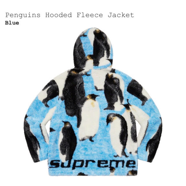 Supreme(シュプリーム)のSUPREME Penguins Hooded Fleece Jacket M メンズのジャケット/アウター(ブルゾン)の商品写真