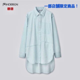 ユニクロ(UNIQLO)の【新品】JWANDERSN デニム ロングシャツ　チュニック タンガリーシャツ(シャツ/ブラウス(長袖/七分))