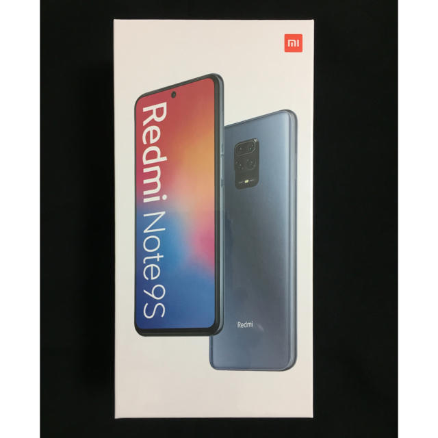 xiaomiのRedmi Note 9S 64GBのグレースマートフォン本体