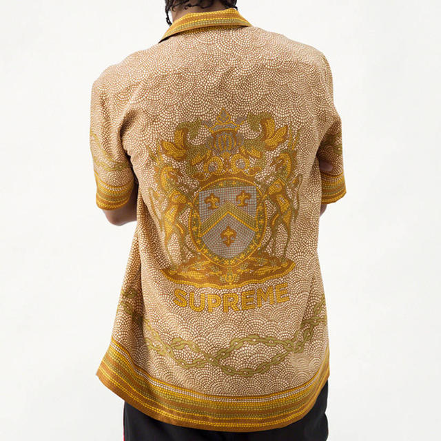 【国内正規品】Supreme Mosaic Silk Shirt L シャツ