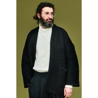 コモリ(COMOLI)のうーろん様専用YASHIKI Minori Hanten Knit（BK）(ニット/セーター)