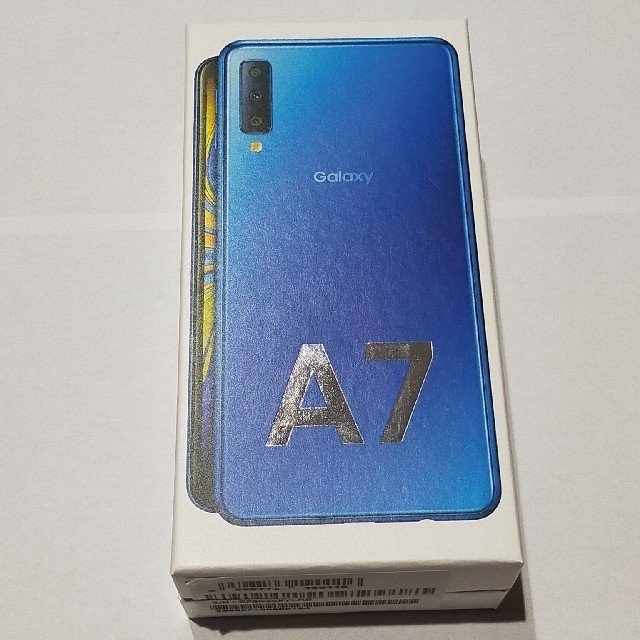 SAMSUNG(サムスン)の【新品未使用】Galaxy A7 ブルー ギャラクシー スマホ/家電/カメラのスマートフォン/携帯電話(スマートフォン本体)の商品写真