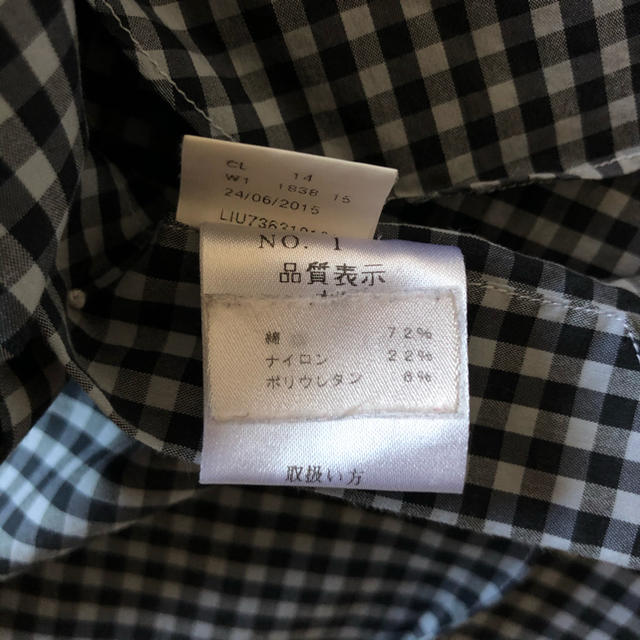 BARBA(バルバ)の【お得】BARBA ギンガムチェックシャツ　Sサイズ　ブルーグレー メンズのトップス(シャツ)の商品写真