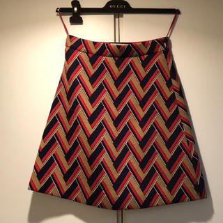 グッチ(Gucci)のGUCCI tweed midnight length skirt(ひざ丈スカート)